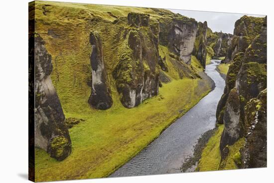 Fathrijargljufur Gorge, near Kirkjubaejarklaustur, near the south coast of Iceland, Polar Regions-Nigel Hicks-Stretched Canvas