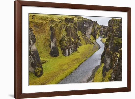 Fathrijargljufur Gorge, near Kirkjubaejarklaustur, near the south coast of Iceland, Polar Regions-Nigel Hicks-Framed Photographic Print