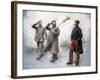 Fatigue Duty at Headquaters, German Prisoners in Dinan, 1915-Maurice Orange-Framed Giclee Print