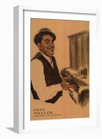 Fats Waller-Clifford Faust-Framed Art Print