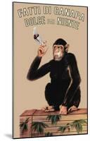 Fatti Di Canapa (Dolce Far Niente, Smoking Monkey) Art Poster Print-null-Mounted Poster