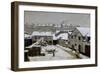 Faubourg de Paris sous la neige-Stanislas Lepine-Framed Giclee Print