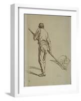 Faucheur vu de dos-Pierre Edmond Alexandre Hedouin-Framed Giclee Print