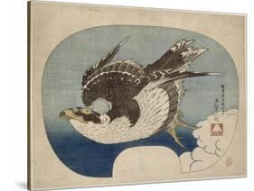 Faucon en vol-Katsushika Hokusai-Stretched Canvas