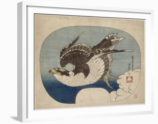 Faucon en vol-Katsushika Hokusai-Framed Giclee Print