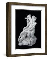 Faun and Nymph, C.1886 (Plaster)-Auguste Rodin-Framed Giclee Print