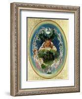 Faun and the Fairies, C.1834-Daniel Maclise-Framed Giclee Print