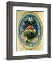 Faun and the Fairies, C.1834-Daniel Maclise-Framed Giclee Print