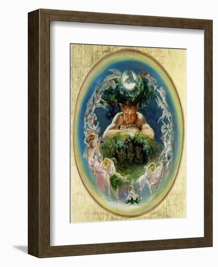 Faun and the Fairies, C.1834-Daniel Maclise-Framed Giclee Print