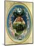 Faun and the Fairies, C.1834-Daniel Maclise-Mounted Giclee Print