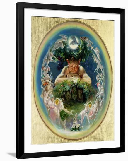 Faun and the Fairies, C.1834-Daniel Maclise-Framed Giclee Print