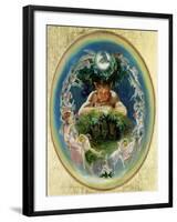 Faun and the Fairies, C.1834-Daniel Maclise-Framed Giclee Print