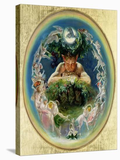 Faun and the Fairies, C.1834-Daniel Maclise-Stretched Canvas