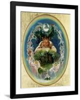 Faun and the Fairies, C.1834-Daniel Maclise-Framed Giclee Print