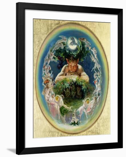 Faun and the Fairies, C.1834-Daniel Maclise-Framed Giclee Print