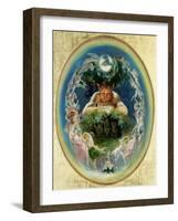 Faun and the Fairies, C.1834-Daniel Maclise-Framed Giclee Print