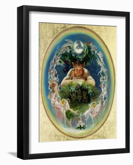 Faun and the Fairies, C.1834-Daniel Maclise-Framed Giclee Print