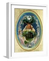 Faun and the Fairies, C.1834-Daniel Maclise-Framed Giclee Print