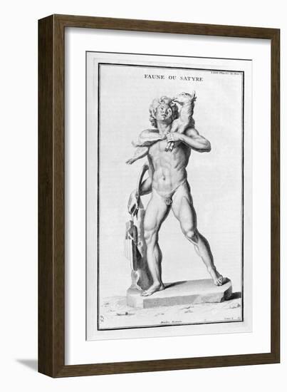 Faun or Satyr, after a Roman Statue, 1757-Bernard De Montfaucon-Framed Giclee Print