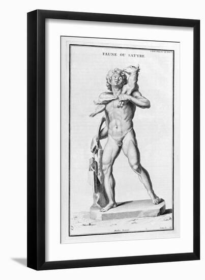 Faun or Satyr, after a Roman Statue, 1757-Bernard De Montfaucon-Framed Giclee Print