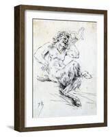 Fauna, C1850-1898-Felicien Joseph Victor Rops-Framed Giclee Print