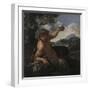 Faune au verre de vin-null-Framed Giclee Print