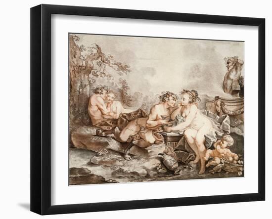 Fauns and Nymphs-null-Framed Giclee Print