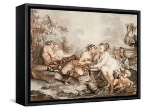 Fauns and Nymphs-null-Framed Stretched Canvas