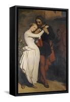 Faust and Margaret in the Garden, 1846-Ary Scheffer-Framed Stretched Canvas