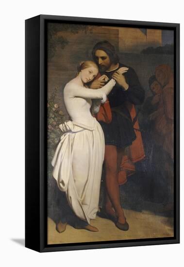 Faust and Margaret in the Garden, 1846-Ary Scheffer-Framed Stretched Canvas