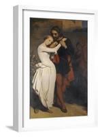 Faust and Margaret in the Garden, 1846-Ary Scheffer-Framed Giclee Print