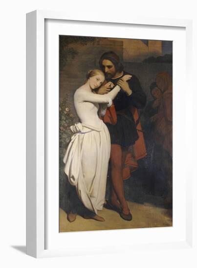 Faust and Margaret in the Garden, 1846-Ary Scheffer-Framed Giclee Print