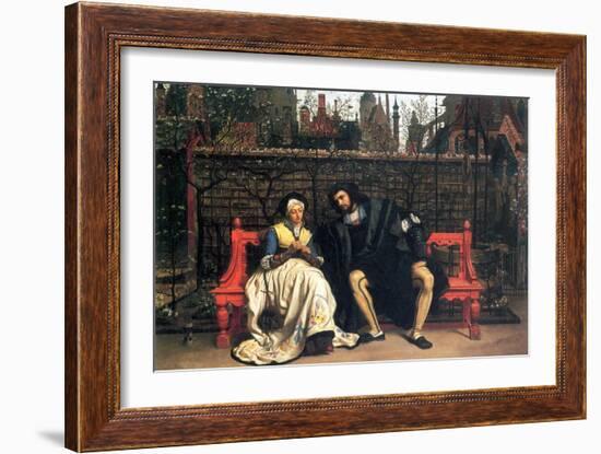 Faust and Marguerite In The Garden-James Tissot-Framed Art Print