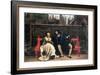 Faust and Marguerite In The Garden-James Tissot-Framed Art Print