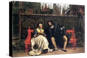 Faust and Marguerite In The Garden-James Tissot-Stretched Canvas