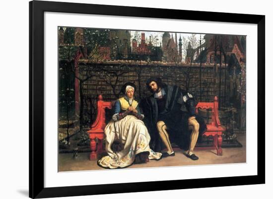 Faust and Marguerite In The Garden-James Tissot-Framed Art Print