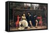 Faust and Marguerite In The Garden-James Tissot-Framed Stretched Canvas