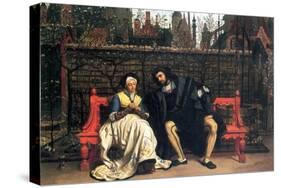 Faust and Marguerite In The Garden-James Tissot-Stretched Canvas