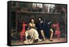 Faust and Marguerite In The Garden-James Tissot-Framed Stretched Canvas