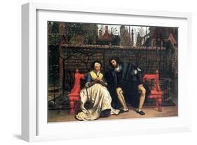 Faust and Marguerite In The Garden-James Tissot-Framed Premium Giclee Print