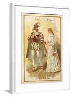 Faust and Margurite, from Charles Gounod's Opera Faust-null-Framed Giclee Print