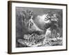 Faust and Mephistopheles at the Witches' Sabbath, from Goethe's Faust, 1828-Eugene Delacroix-Framed Giclee Print