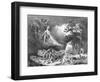 Faust and Mephistopheles at the Witches' Sabbath, from Goethe's Faust, 1828-Eugene Delacroix-Framed Giclee Print