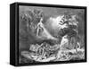 Faust and Mephistopheles at the Witches' Sabbath, from Goethe's Faust, 1828-Eugene Delacroix-Framed Stretched Canvas