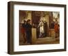 Faust and Mephistopheles Waiting for Gretchen at the Cathedral Door-Wilhelm Koller-Framed Giclee Print