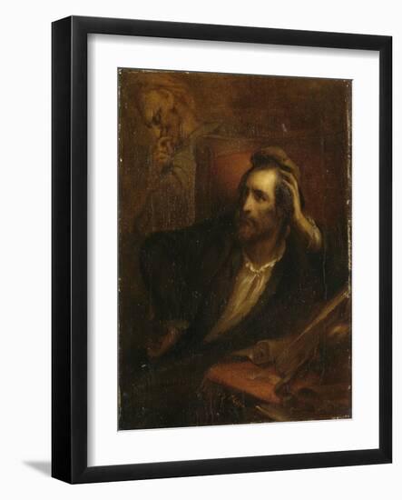 Faust dans son cabinet-Ary Scheffer-Framed Giclee Print