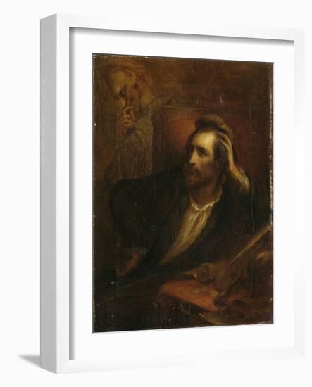 Faust dans son cabinet-Ary Scheffer-Framed Giclee Print