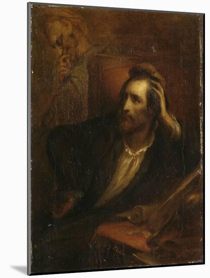 Faust dans son cabinet-Ary Scheffer-Mounted Giclee Print