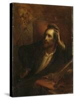 Faust dans son cabinet-Ary Scheffer-Stretched Canvas