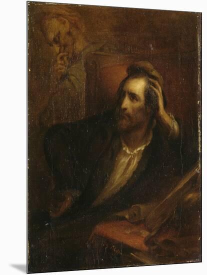 Faust dans son cabinet-Ary Scheffer-Mounted Giclee Print